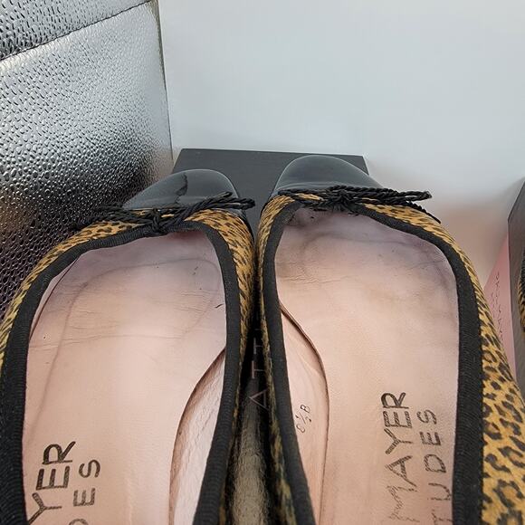 2 Pair Paul Mayer Attitudes Leopard Print Ballet Flats 8.5B Candy & Country Cap - Picture 8 of 10